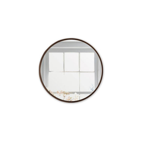 Espejo de Pared Osaka Negro 40x40cm Redondo con Marco Metalico - Espejos Decorativos | Bylmo