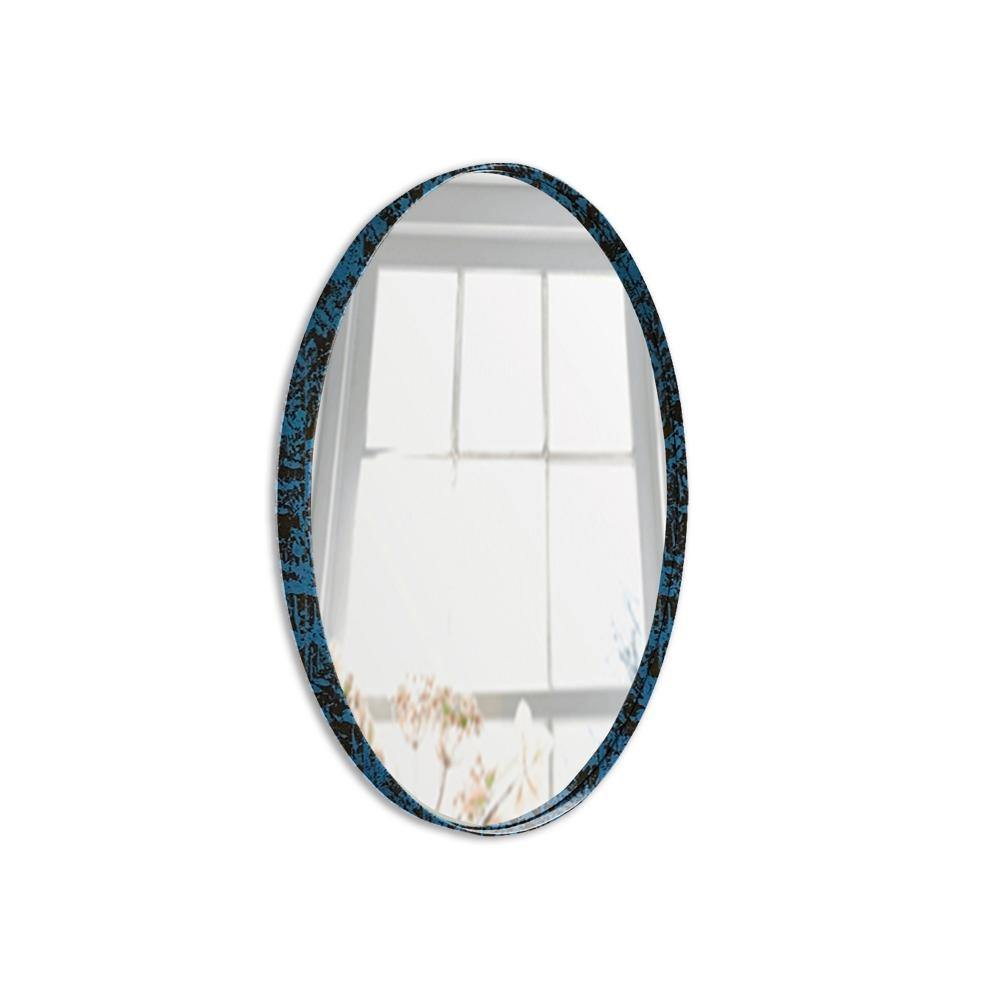 Espejo de Pared Negro 60x60cm Redondo con Marco Metalico - Espejos Decorativos | Bylmo