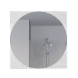 Espejo de Baño Salerno Plateado 60x60cm Redondo con Biselado - Espejos de Baño | Bylmo