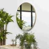 Espejo de Pared Dorado 100x100cm Redondo con Marco Metalico - Espejos Decorativos | Bylmo