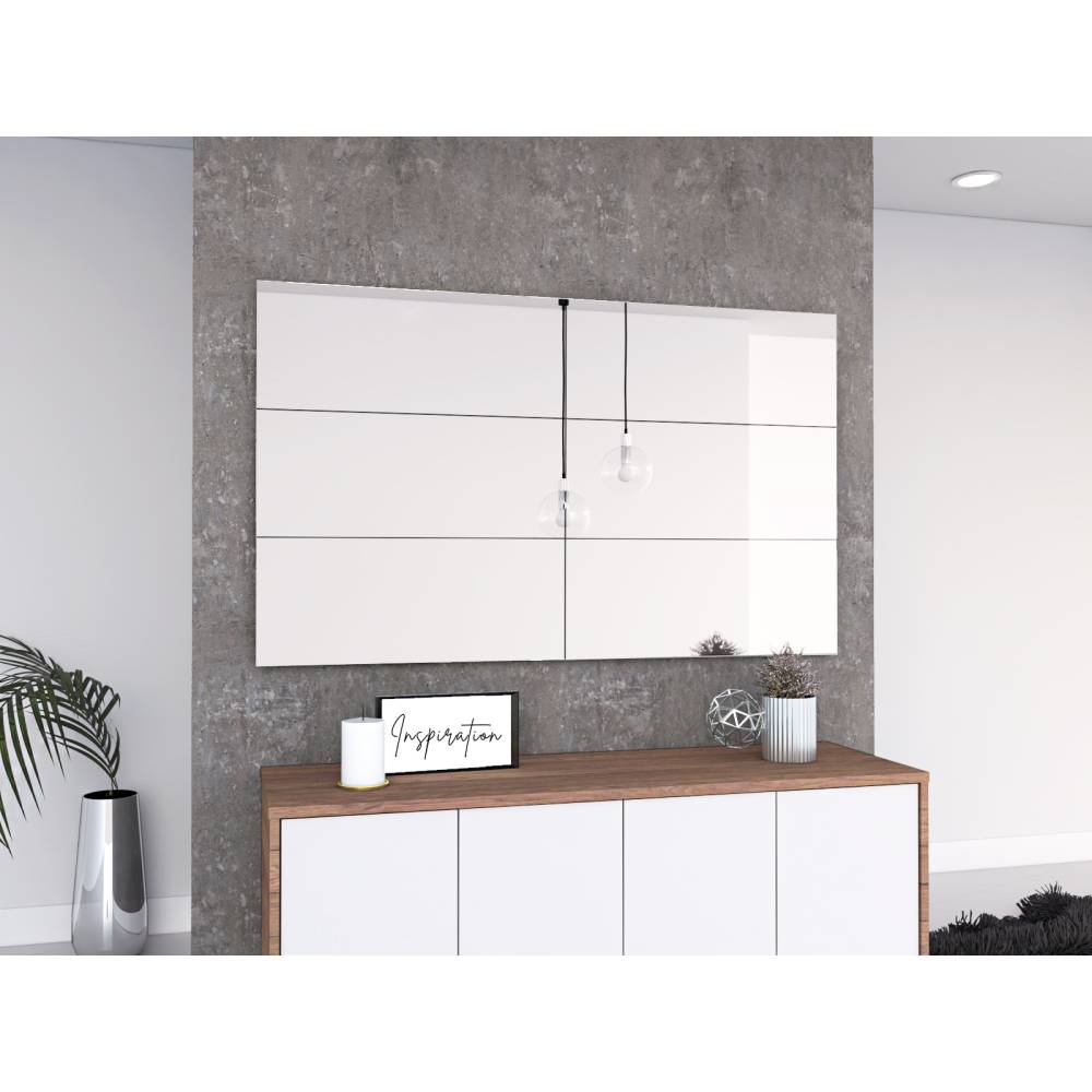 Espejo de Baño Siena Plateado 60x24cm Rectangular con Biselado - Espejos de Baño | Bylmo