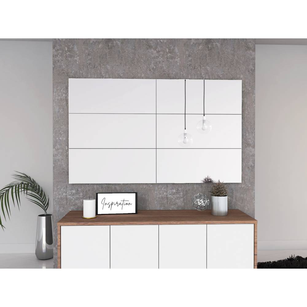 Espejo de Baño Siena Plateado 60x24cm Rectangular con Biselado - Espejos de Baño | Bylmo