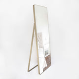 Espejo de Piso Tanger Dorado 50x150cm Rectangular con Marco Metálico - Espejos Decorativos | Bylmo