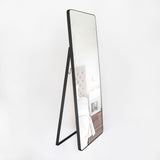 Espejo de Piso Tanger Negro 50x150cm Rectangular con Marco Metálico - Espejos Decorativos | Bylmo