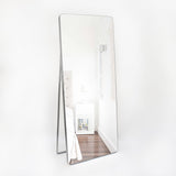 Espejo de Piso Tanger Plata 50x150cm Rectangular con Marco Metálico - Espejos Decorativos | Bylmo