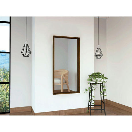 Espejo de Pared Trento Plateado 60x120cm Rectangular con Marco En Madera - Espejos Decorativos | Bylmo