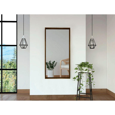 Espejo de Pared Trento Plateado 60x120cm Rectangular con Marco En Madera - Espejos Decorativos | Bylmo