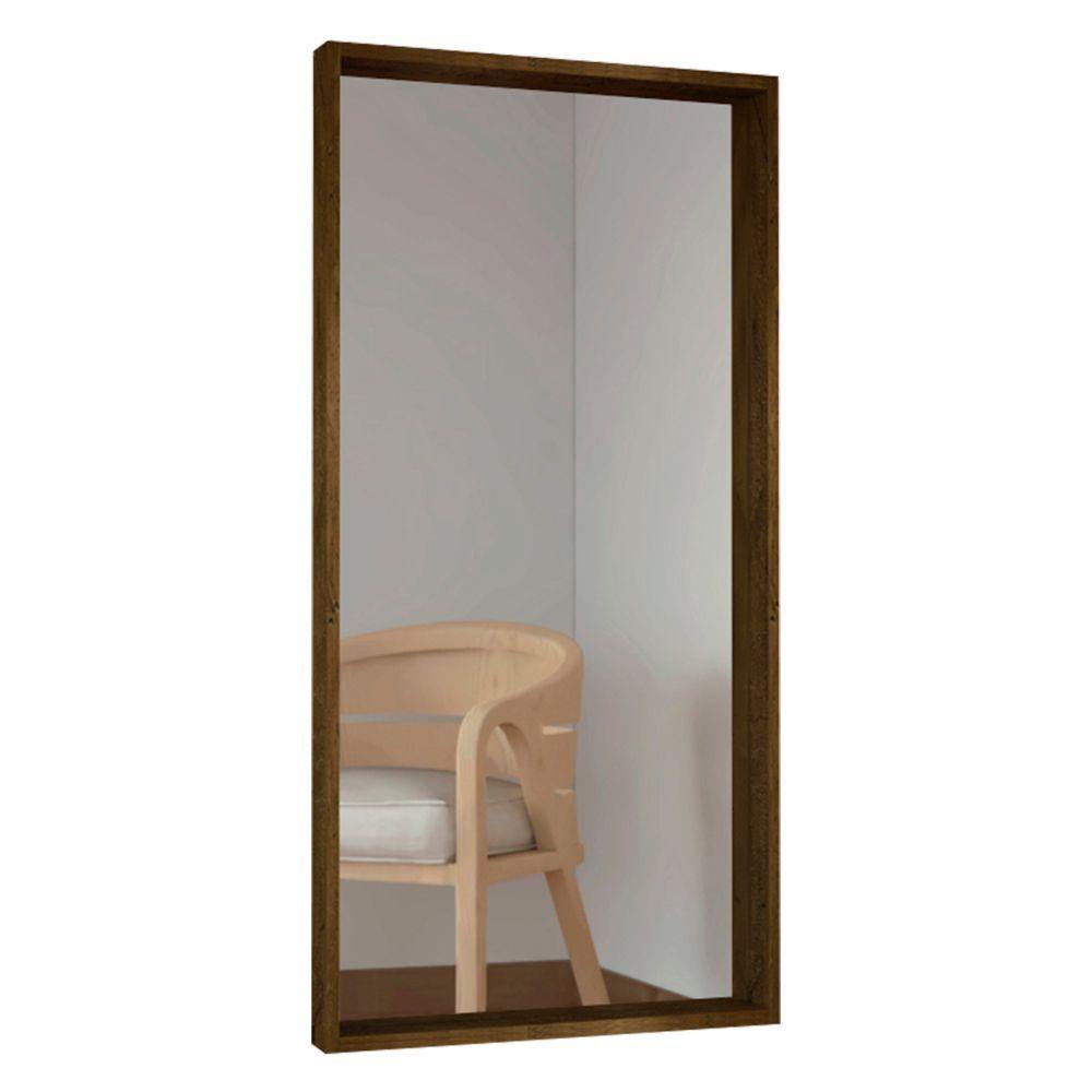 Espejo de Pared Trento Plateado 60x120cm Rectangular con Marco En Madera - Espejos Decorativos | Bylmo