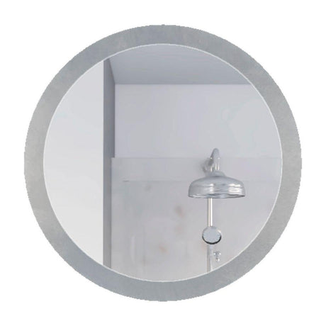 Espejo de Baño Venezia Plateado 50x50cm Redondo con Biselado - Espejos de Baño | Bylmo