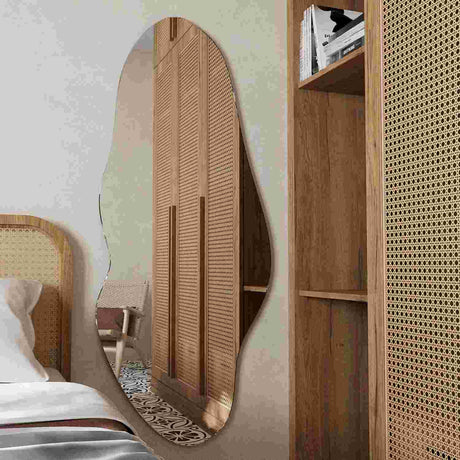Espejo de Pared Blue Plateado 150x60cm Asimetrico sin Marco - Espejos Decorativos | Bylmo