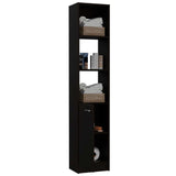 Estanteria para Baño Malaga Wengue 33.1x162.1cm sin Cajones y con Tres Entrepaños - Gabinetes | Bylmo