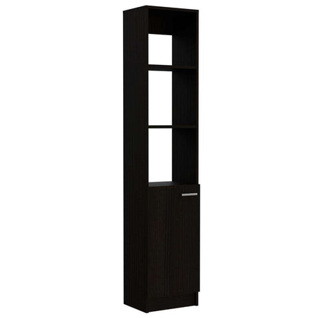 Estanteria para Baño Malaga Wengue 33.1x162.1cm sin Cajones y con Tres Entrepaños - Gabinetes | Bylmo