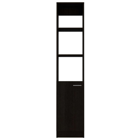 Estanteria para Baño Malaga Wengue 33.1x162.1cm sin Cajones y con Tres Entrepaños - Gabinetes | Bylmo