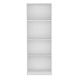 Estantería Home Blanco 63x181cm con Cuatro Compartimientos - Bibliotecas y Estanterías | Bylmo