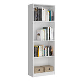 Estantería Home Blanco 63x181cm con Cuatro Compartimientos - Bibliotecas y Estanterías | Bylmo