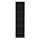 Estantería Home Wengue 45x181cm con Cinco Compartimientos - Bibliotecas y Estanterías | Bylmo