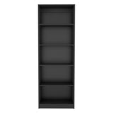 Estantería Home Wengue 63x181cm con Cinco Compartimientos - Bibliotecas y Estanterías | Bylmo