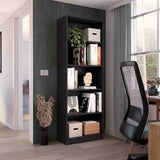 Estantería Home Wengue 63x181cm con Cinco Compartimientos - Bibliotecas y Estanterías | Bylmo