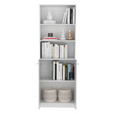 Estantería Home Blanco 62.8x180.6cm con Tres Compartimientos y con Un Cajón - Bibliotecas y Estanterías | Bylmo