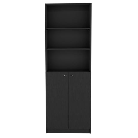 Estantería Home Wengue 63x181cm con Tres Compartimientos y con Un Cajón - Bibliotecas y Estanterías | Bylmo