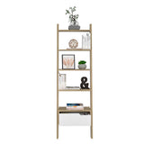 Biblioteca Escalera Oslo Duna 56 cm con Cajón y Entrepaños - Bibliotecas | Bylmo