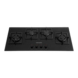 Estufa de Empotrar Challenger Negro 100x43cm de Cuatro Quemadores - Electrodomesticos | Bylmo