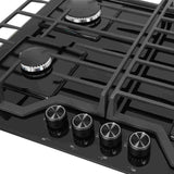 Estufa de Empotrar SQ AE 65 cm Negro a Gas de 4 Puestos - Electrodomesticos | Bylmo
