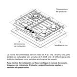 Estufa de Empotrar SQ AES 65 cm Negro a Gas de 4 Puestos - Electrodomesticos | Bylmo