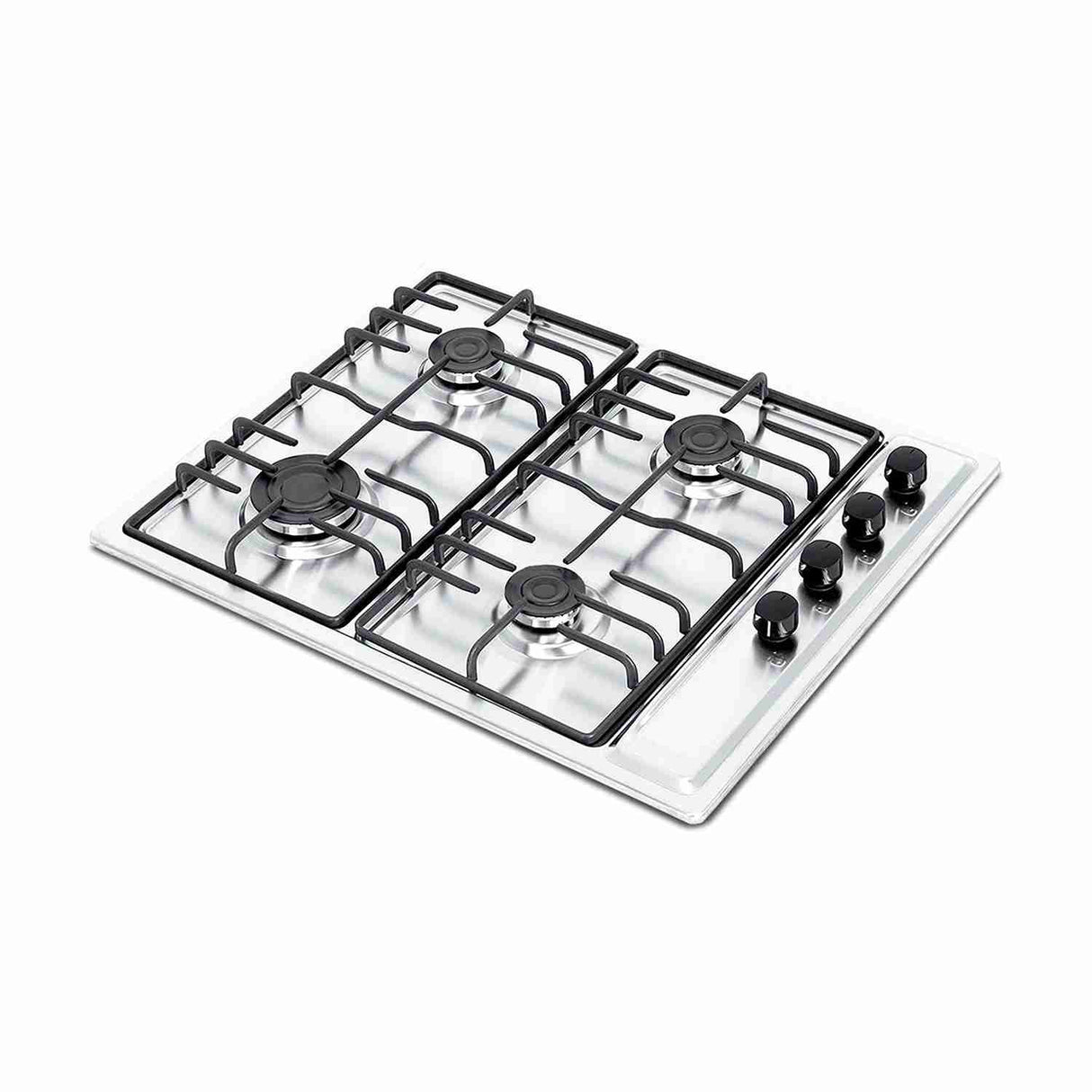 Estufa de Empotrar Challenger Acero 53x65cm de Cuatro Quemadores - Electrodomesticos | Bylmo