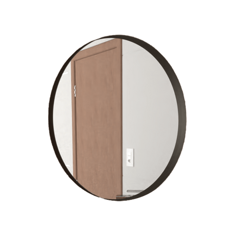 Espejo de Baño Áaron Negro 63x63cm Redondo y con Marco Metalico - Espejos de Baño | Bylmo