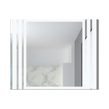 Espejo de Baño Apolo Plateado 100x80cm Rectangular y con Iluminiación Led - Espejos de Baño | Bylmo
