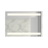 Espejo de Baño Udine Plateado 90x60cm Rectangular con Biselado - Espejos de Baño | Bylmo