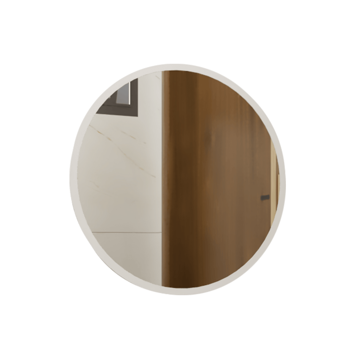 Espejo de Baño Venezia Plateado 50x50cm Redondo con Biselado - Espejos de Baño | Bylmo