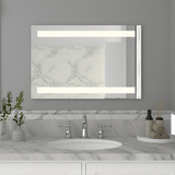 Espejo de Baño Udine Plateado 90x60cm Rectangular con Biselado - Espejos de Baño | Bylmo