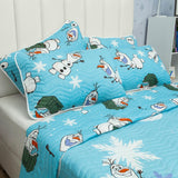 Cubrelecho Español Infantil Azul Claro para Cama Doble 140 X 190 Cm Doble Faz de Frozen - Ropa de Cama | Bylmo