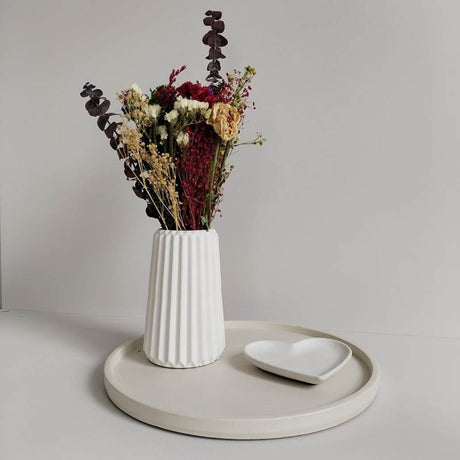 Florero Adamaris Blanco 7 cm Minimalista - Jardineria | Bylmo