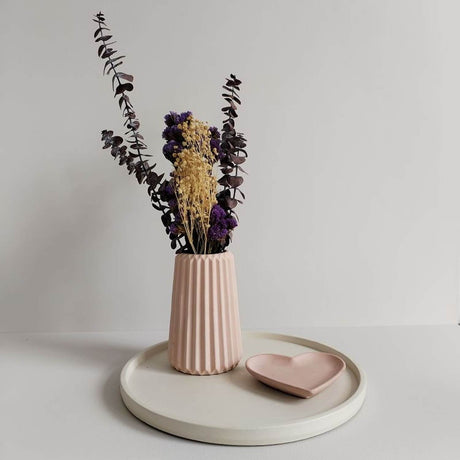 Florero Adamaris Palo de Rosa 7 cm Minimalista - Jardineria | Bylmo