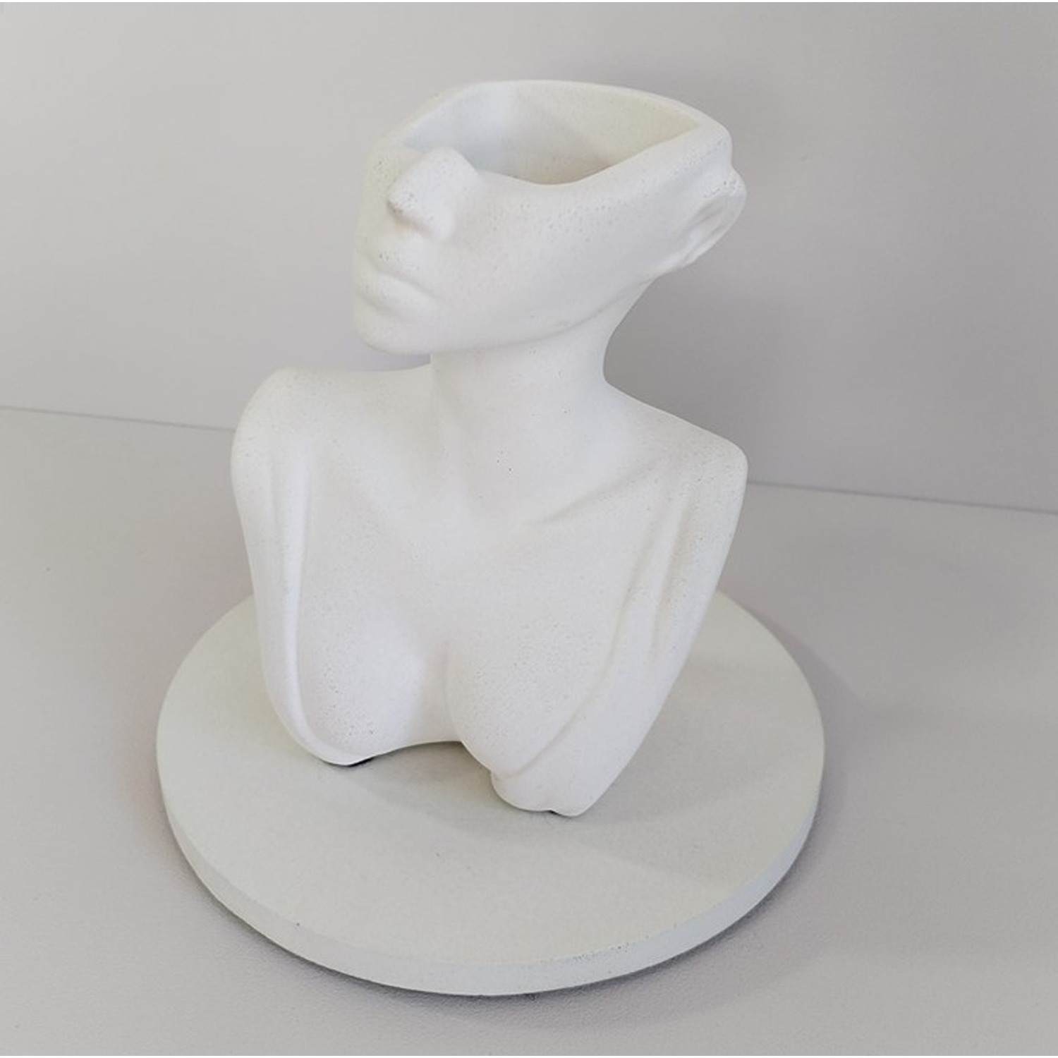Florero Women Blanco 7 cm Minimalista - Jardineria | Bylmo