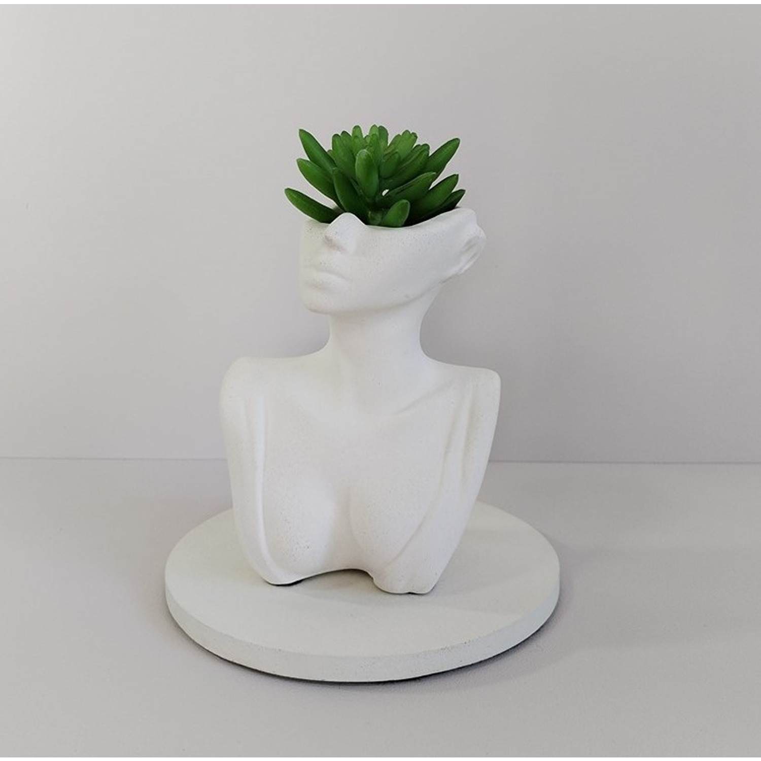 Florero Women Blanco 7 cm Minimalista - Jardineria | Bylmo