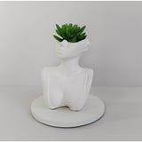 Florero Women Blanco 7 cm Minimalista - Jardineria | Bylmo