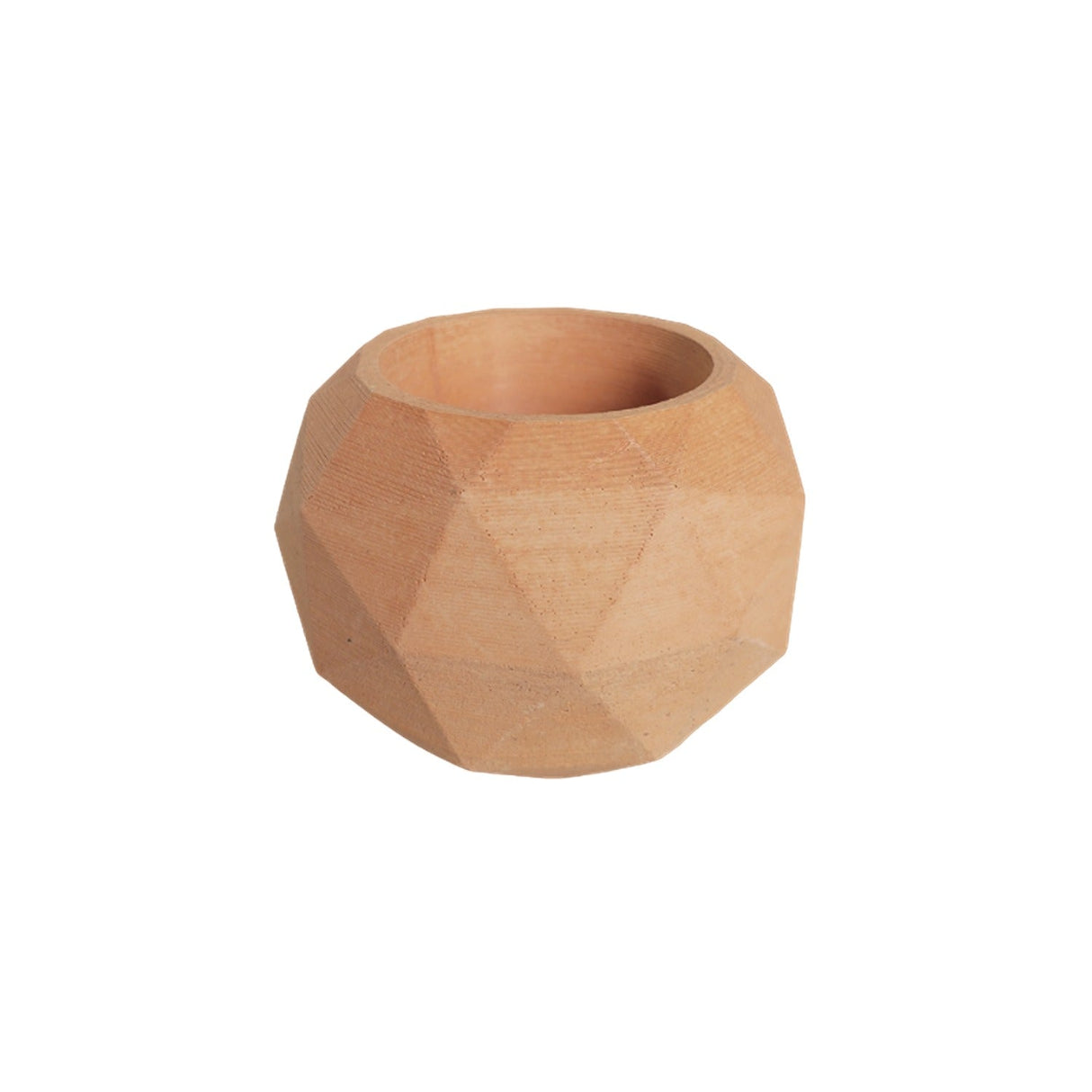 Matera de mesa Laia Terracota 7x8cm de Cemento Circular de 0.3 Litros - Jardineria | Bylmo