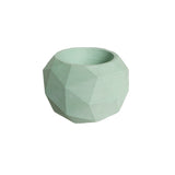 Matera de mesa Laia Verde Menta 7x8cm de Cemento Circular de 0.3 Litros - Jardineria | Bylmo