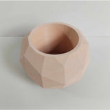 Matera de mesa Laia Nude 7x8cm de Cemento Circular de 0.3 Litros - Jardineria | Bylmo