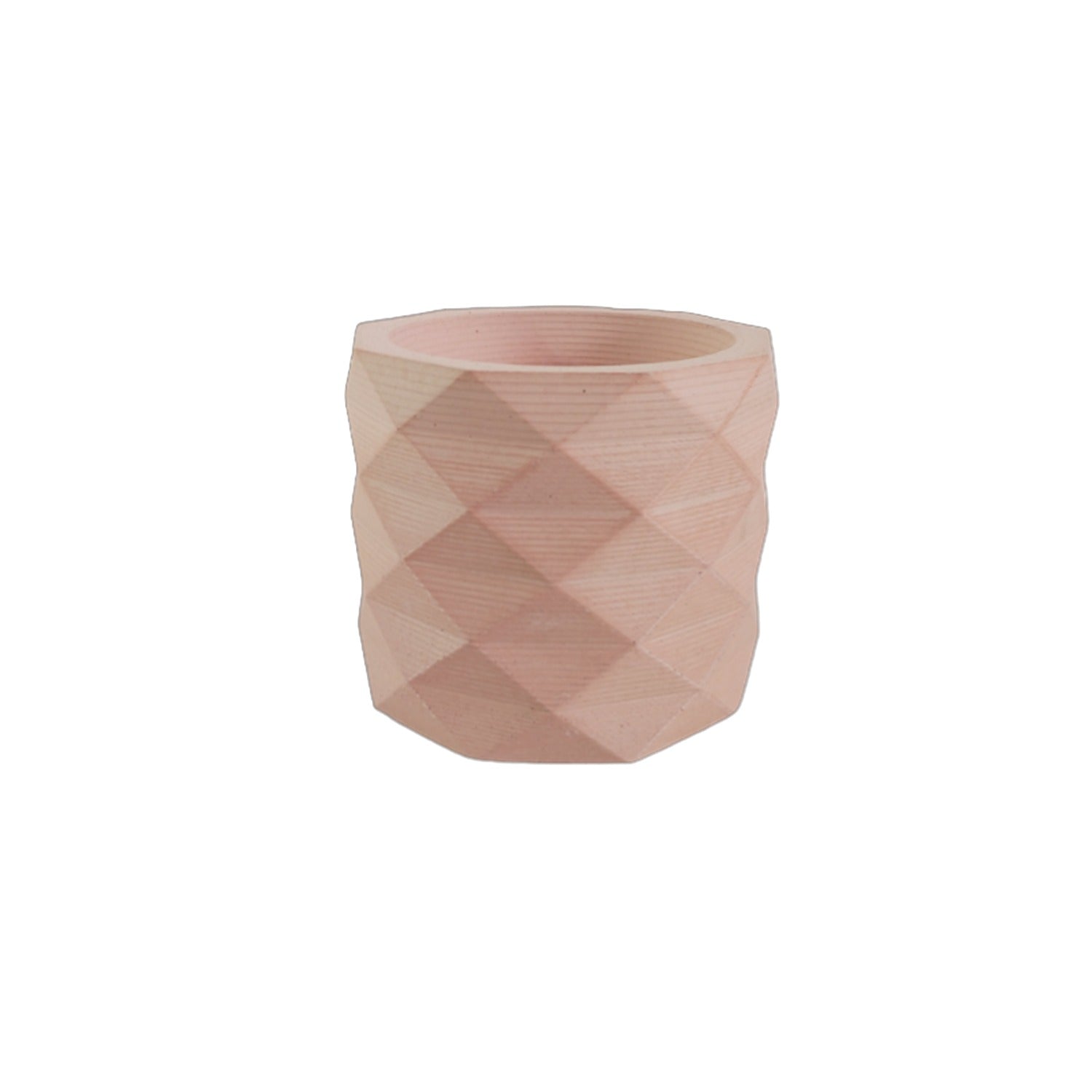 Matera de mesa Lira Palo de Rosa 7x6cm de Cemento Circular de 0.2 Litros - Jardineria | Bylmo