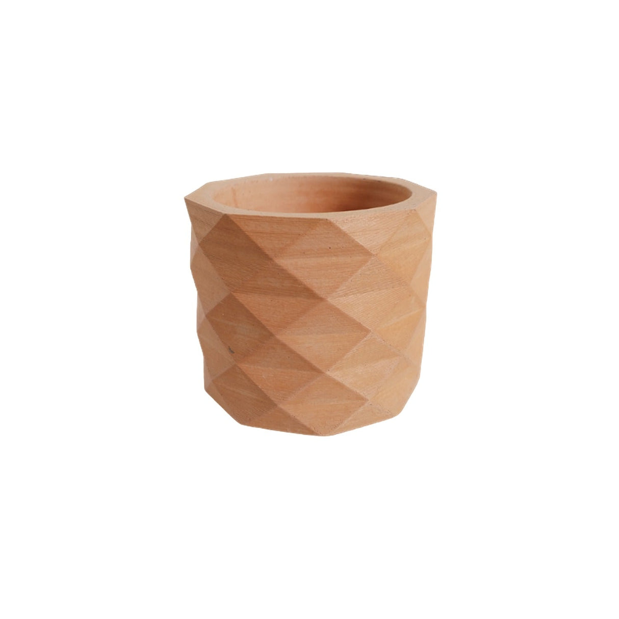 Matera de mesa Lira Terracota 7x6cm de Cemento Circular de 0.2 Litros - Jardineria | Bylmo