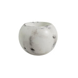 Matera de mesa Luna Mármol Negro 6x7cm de Cemento Circular de 0.2 Litros - Jardineria | Bylmo