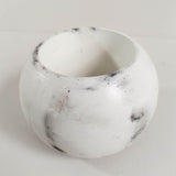 Matera de mesa Luna Mármol Negro 6x7cm de Cemento Circular de 0.2 Litros - Jardineria | Bylmo