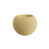 Matera de mesa Luna Amarillo 6x7cm de Cemento Circular de 0.2 Litros - Jardineria | Bylmo