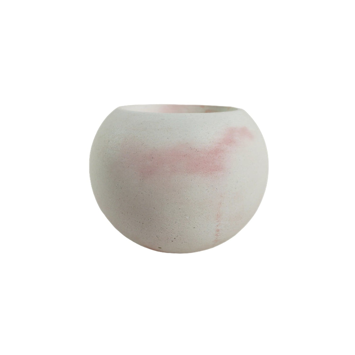 Matera de mesa Luna Mármol Rosa 6x7cm de Cemento Circular de 0.2 Litros - Jardineria | Bylmo