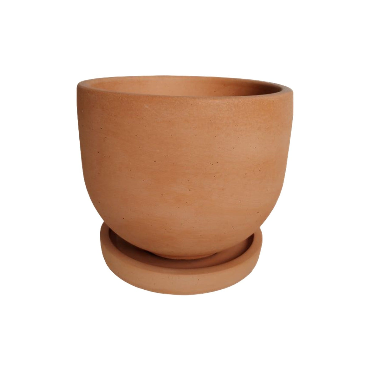 Matera de mesa María Terracota 15x13cm de Cemento Circular de 2.3 Litros - Jardineria | Bylmo